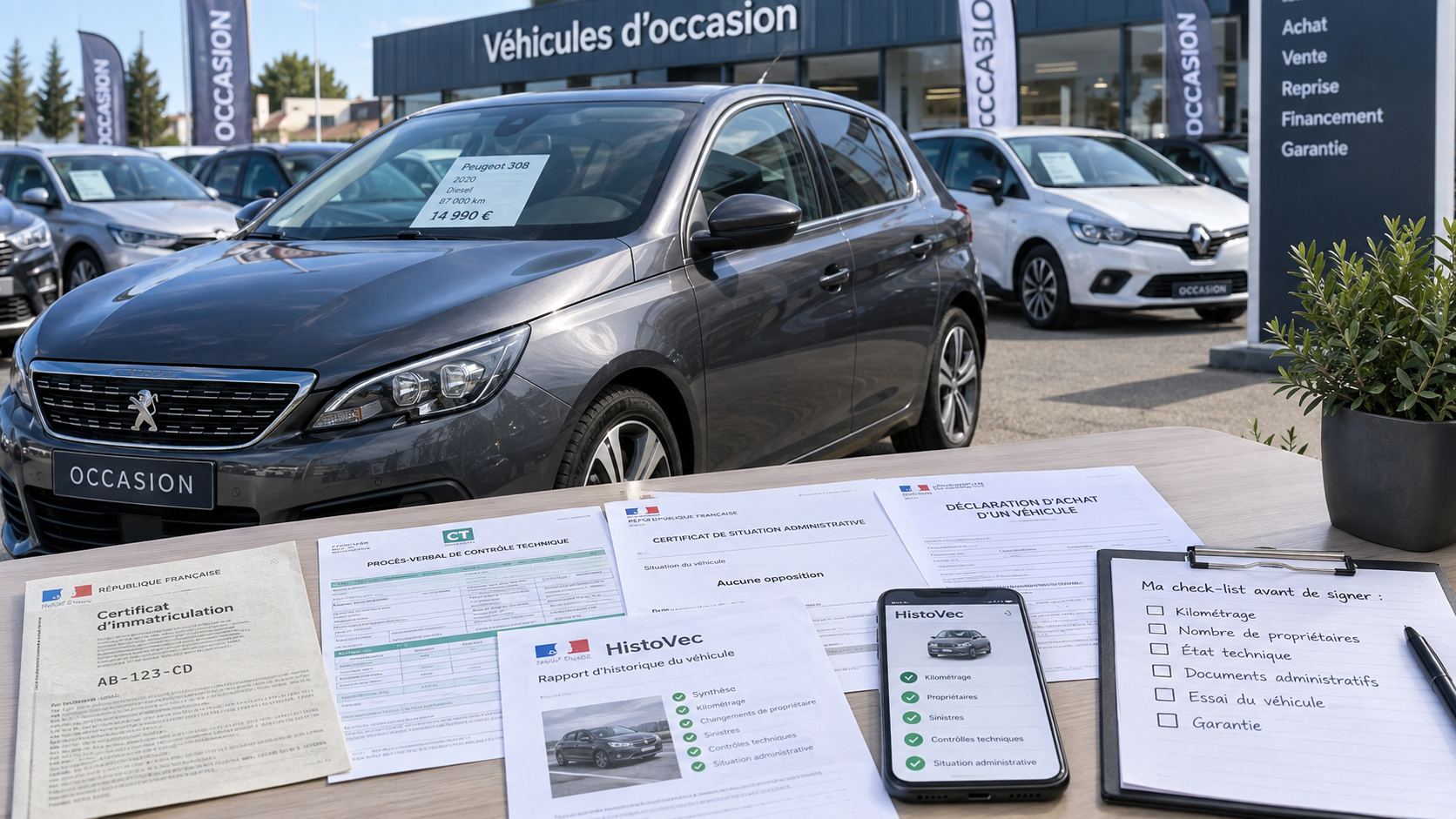 Achat d’une voiture d’occasion : les vérifications à faire avant de signer