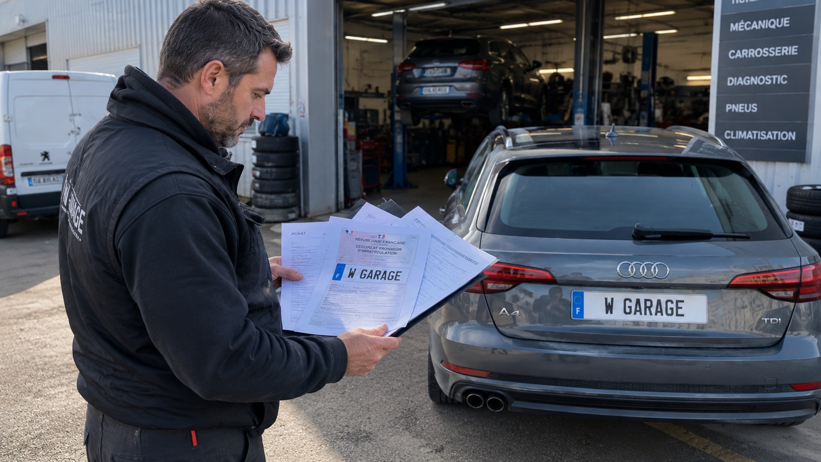 W Garage : immatriculation provisoire pour les professionnels de l’automobile