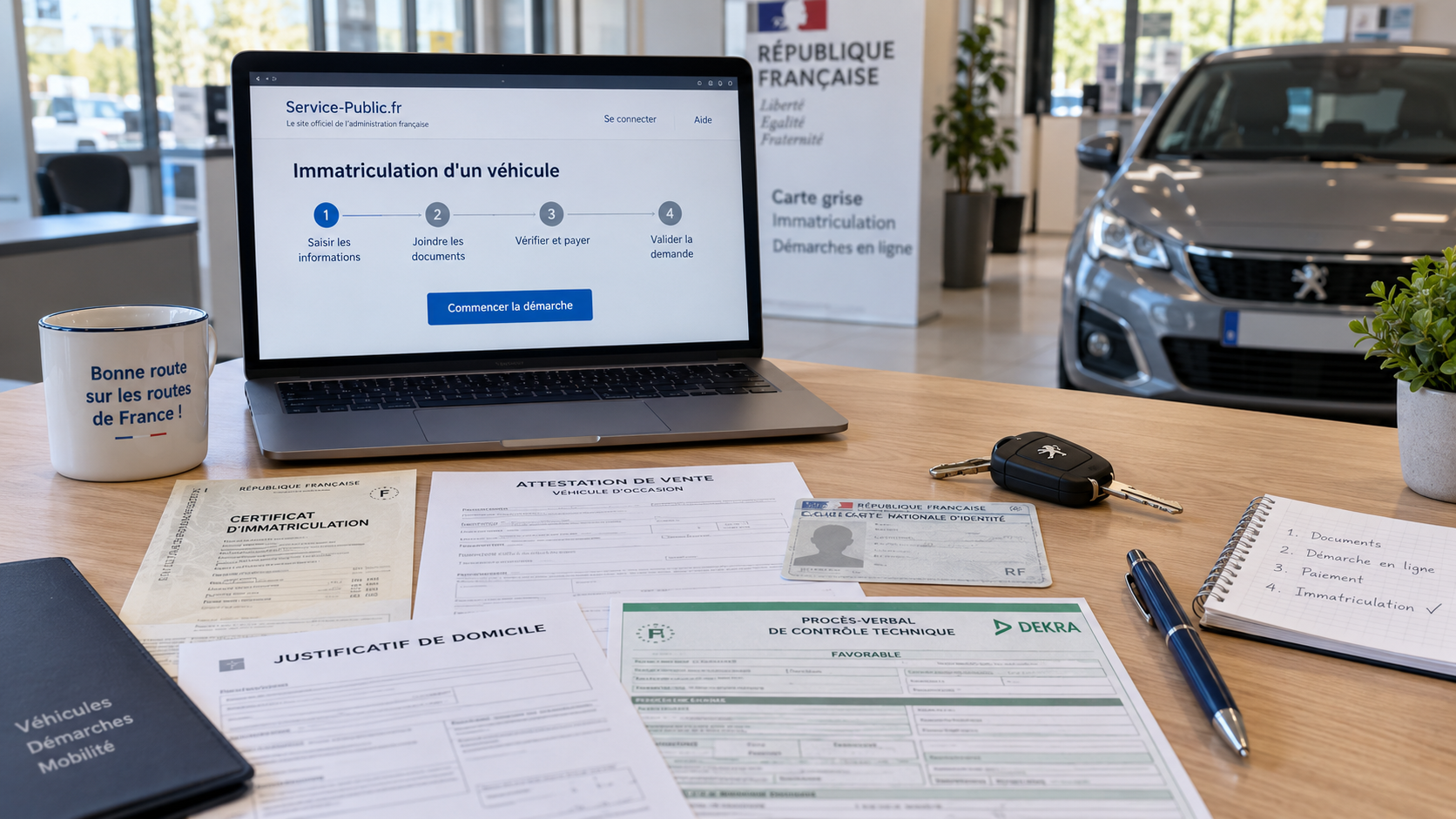 Immatriculation voiture : démarches, documents et étapes à suivre