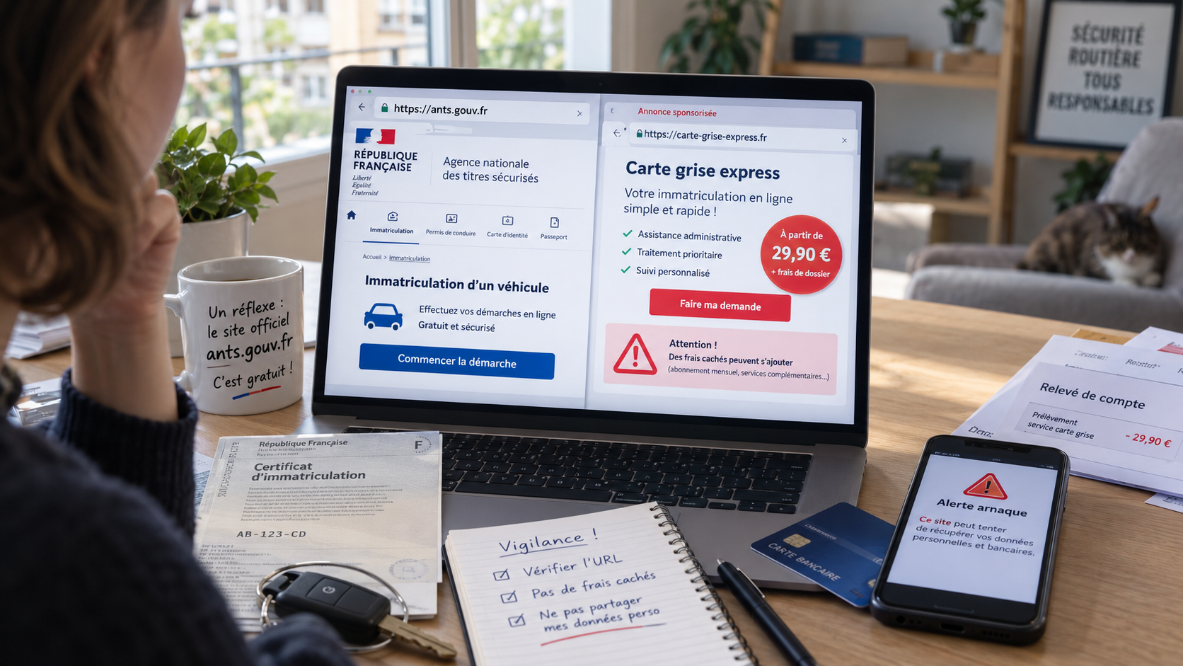 SIV gratuit : arnaques en ligne et pièges fréquents à éviter